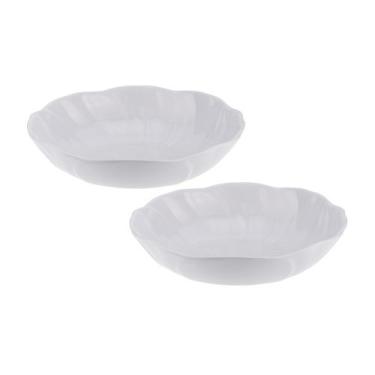 Imagem de Kit Duas Saladeira Redonda de Melamina Ondulada 24,8 x 6,2 cm WECK