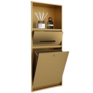 Imagem de Nicho de chuveiro de aço inoxidável, prateleira de parede de quarto molhado impermeável, xampu embutido papel higiênico escova organizador de chuveiro, casa sala de estar cozinha banheiro prateleiras