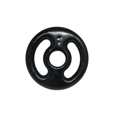 Imagem de Anilha Emborrachada 1KG Vazada Para Academia Musculação - 1 Fit