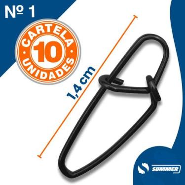 Imagem de Snap Pesca Super Force Matadeira Cartela 10pcs Engate Rapido - MTDA, N