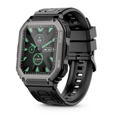 Imagem de Smartwatch Sienfix Military para homens com Bluetooth Call 5ATM à prov