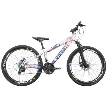 Imagem de Bicicleta Aro 26 Alumínio Viking Tuff X 25 Freeride F. Disco 21V Grupo Shimano Tourney Suspensão Dianteira