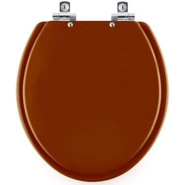 Imagem de Assento Sanitário Soft Close Convencional Oval Caramelo Para Vaso Deca