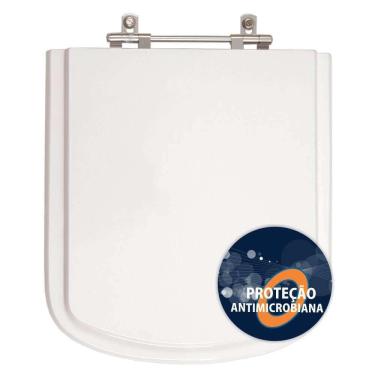 Imagem de Assento Sanitario Poliester Antibacteriano Dama Senso Branco Para Vaso Roca