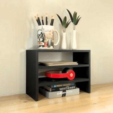 Imagem de Escaninho Organizador De Mesa Preto30x20x43cm