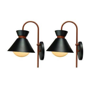 Imagem de Kit 2 Arandelas Dubai Jota Interno Alumínio Decorações - Ideallume, Pr