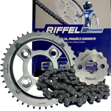 Imagem de Kit Relação Transmissão Cg Fan 125 Ks 2009-2013 Riffel