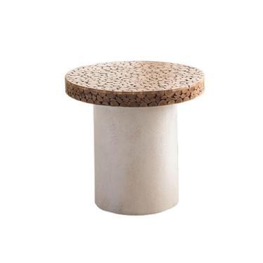 Imagem de Mesa central simples para uso doméstico pequena mesa redonda mesa baixa mesa de centro sala de estar canto quarto mesa lateral criativa mesa de quarto