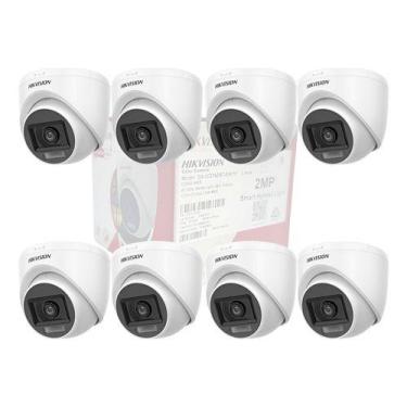 Imagem de 8x Camera Analogica Hikvision Ds-2ce76d0t-exlpf 2.8mm