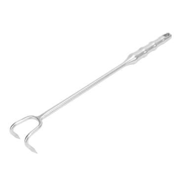 Imagem de Tnfeeon Turner de Gancho de Carne, Flipper de Churrasco de Aço Inoxidável 304, Design Ergonômico de Alça Longa para Cozinhar e Grelhar na Cozinha, Punho Antiderrapante, Seguro para Alimentos, Fácil