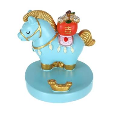 Imagem de FLCPJGV Enfeite de mesa para o Ano Chinês do Cavalo 2026, boneco mascote, estátua de cavalo para quarto, 1227