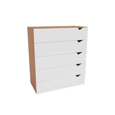 Imagem de Cômoda Juvenil Porto C- 5 Gavetas Freijo-branco - Politorno