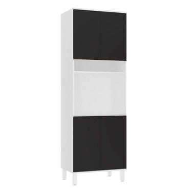 Imagem de Paneleiro 70cm 4 Portas E 1 Nicho Para Forno Microondas