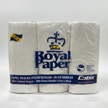 Imagem de Papel Toalha Interfolhado Royal Paper Gold 1000 Folhas
