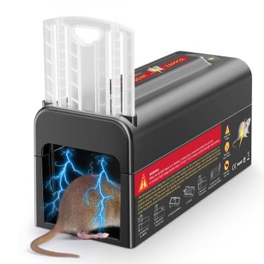 Imagem de Armadilha elétrica para ratos, ratoeira interna, tensão potente mata instantaneamente ratos e camundongos, raspador de roedores atualizado para uma casa livre de pragas 0808