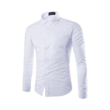 Imagem de 14 cores cor sólida masculina moda doce cor camisa masculina casual ca
