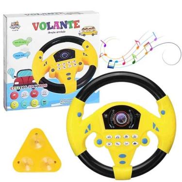Imagem de Volante de Brinquedo com Botões Interativos Efeitos Sonoros - Toy King