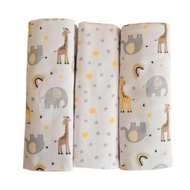 Imagem de Kit Cueiro Bublim C/3 Masculino Branco/Safari 28027468
