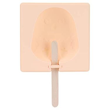 Imagem de QANYEGN Molde De Sorvete De Silicone, Bandeja De Sorvete Com Tampa E 20 Palitos, Máquina De Picolé, Bandeja De Cubos De Gelo Em Forma De Animais(Rooster)