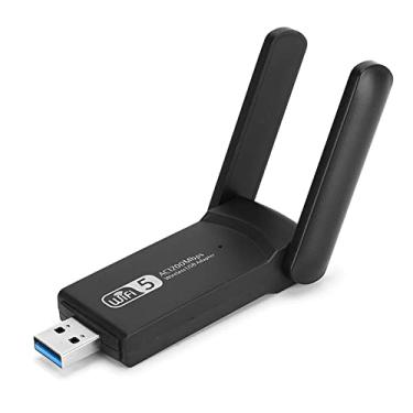 Imagem de Placa De Rede Sem Fio, USB 3.0 Antena Dupla Adaptador Sem Fio WiFi 1200 Mbps Computador De Alta Velocidade Extensor WiFi Para Internet Mais Rápida