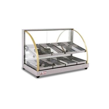 Imagem de Estufa Vitrine Curva Dupla para Salgado 8 Bandejas W8BD Titã