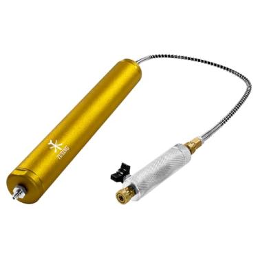 Imagem de TUXING Separador de óleo-água PCP 4500Psi, filtro de compressor de ar PCP separador de ar de alta pressão com conector rápido fêmea e macho de 8 mm para válvula de liberação de enchimento de rifles de ar PCP (incluída)