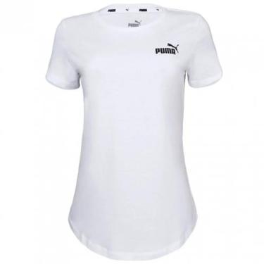 Imagem de Camiseta Puma Essentials Small Logo Feminina - Branco-Feminino