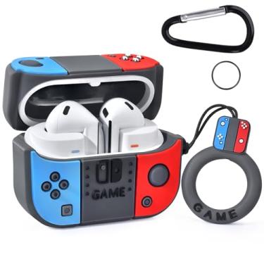 Imagem de KOREDA Capa Compatível com Samsung Galaxy Buds 3 e 3 Pro, Protetora de Silicone Macio com Desenho Animado, Chaveiro para Homens e Mulheres, Proteção Total, Carregamento Sem Fio, Fácil de Transportar