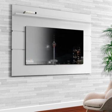 Imagem de Painel De Tv Para Quarto Prism Branco Acetinado Patrimar