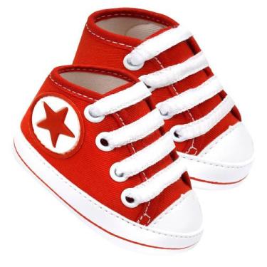 Imagem de Baby sapatinho tênis para bebês vermelho g - babyconfort