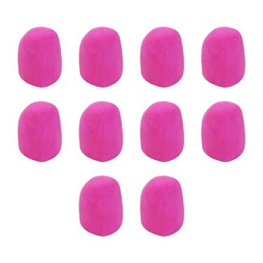 Imagem de Dahszhi 10 capas de microfone rosa de espuma, capa de microfone de mão padrão de espuma macia KTV para microfone
