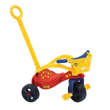 Imagem de Triciclo Cachorrinho com Empurrador Proteção e Cestinha Xalingo, Color
