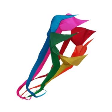 Imagem de Deevoka Cauda longa kite flyer kite dobrável resistente profissional macio kite rotatable cauda para parque praia mar pastagens ao ar livre, Multicolorido