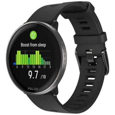 Imagem de Polar Ignite 3 Titanium Preto - Relógio de Condicionamento e bem-estar com GPS, Análise do Sono, Tela AMOLED, Monitor de Atividade 24h, FC, Exercícios Personalizados e Orientação por voz em tempo real
