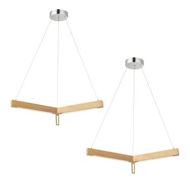 Imagem de Pendente Avant Kavas TNG 24W 3000K Madeira Bivolt 2 Und