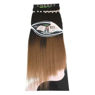 Imagem de Aplique Cabelo Liso Para Entrelace Yaki 100% Orgânico 8 Telas Cherey, 