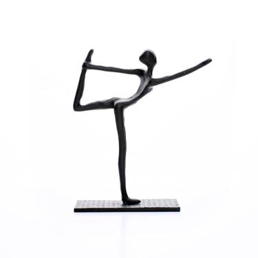 Imagem de Escultura Em Metal Preto Equilíbrio 17x14cm