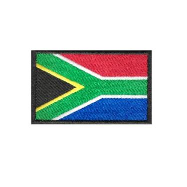 Imagem de Ruoming Ruoming 1 peça bandeira nacional 6 adesivos de ferro, 8 x 5 cm, adesivos bordados para roupas, bolsas (África do Sul)