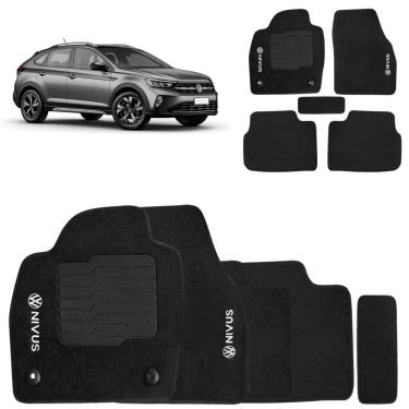 Imagem de Jogo de Tapete Carpete Nivus 2020 a 2024 Preto 5 Peças