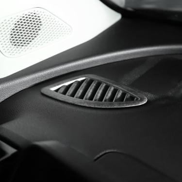 Imagem de YOUTOOCAR Capa de moldura de saída de ar condicionado lateral de grão de madeira para saída de ar condicionado direita e esquerda Capa de ventilação AC compatível com acessórios KIA Sportage NQ5