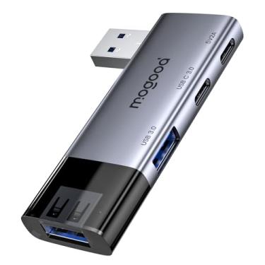 Imagem de MOGOOD Hub USB 3.0 com 4 portas, 4 portas, divisor USB A, expansor de hub multi-USB com extensor USB ultrafino tipo C 3.0, adaptador de várias portas para laptops, PC, Xbox, PS5, mouse, U Disk e mais