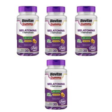 Imagem de Kit 4 Gummy Melatonina+Triptofano Unilife 4x30 Gomas Sabor Maracujá, M