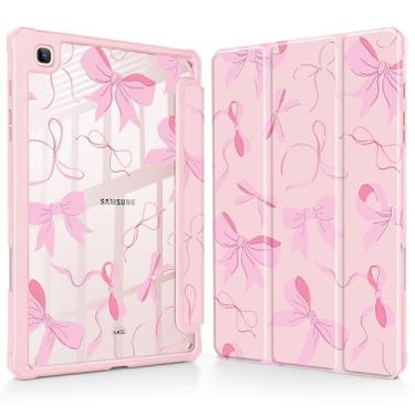 Imagem de May Chen Capa para Samsung Galaxy Tab S6 Lite de 10,4 polegadas 2024/2022/2020 - Suporte de lápis embutido com capa à prova de choque, capa traseira transparente transparente, despertar/hibernar