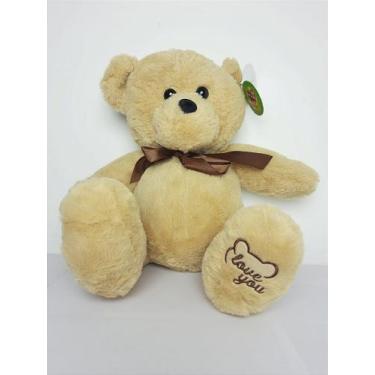 Imagem de Urso Mensageiro do Amor Marrom 30 cm de Pelúcia - Presente Especial - 
