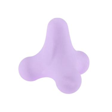 Imagem de Bola de massagem confortável de quatro cantos ferramentas de massagem manual 7,5 x 6,8 cm roxo 1 peça