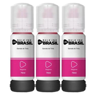 Imagem de Kit 3 Tintas Para Epson L4160 L4150 T504 L6171 L6161 L6191 T504 - Bulk