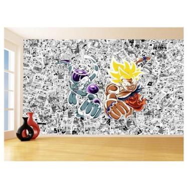 Imagem de Papel De Parede Dragon Ball Goku Vegeta Anime 3,5M Dbz161 - Você Decor