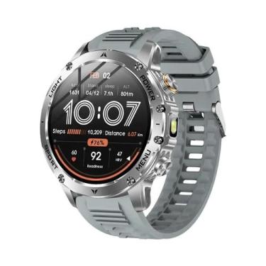 Imagem de Relógio Inteligente Militar Masculino Com Bateria De 1000mAh, Tela AMO