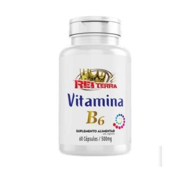 Imagem de Vitamina B6 60 Cápsulas de 500 mg  Suporte à Energia e Função Nervosa 