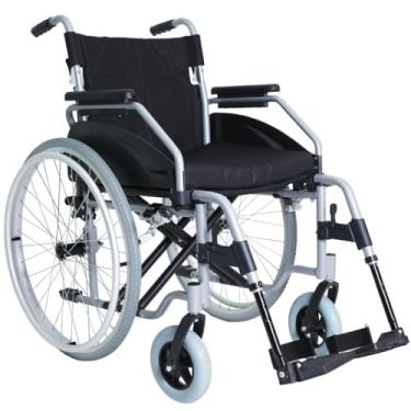 Imagem de Cadeira de Rodas Alumínio Leve Resistente até 150 kg Idoso Reabilitação Pós-Operatório Fratura (48)